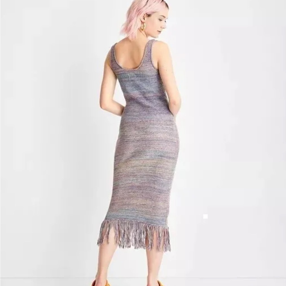 Future Collective Multicolor Sleeveless Crochet F… - image 2